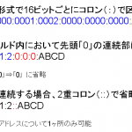 IPv6アドレス