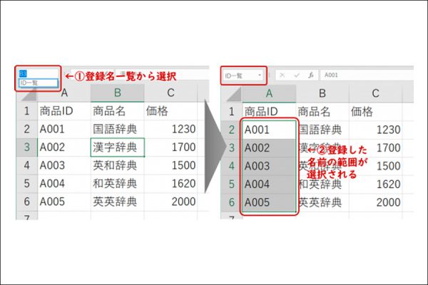 【Excel】セルに名前を付ける-名前の定義