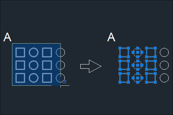 【AutoCAD】さまざまな方法で図形を選択する